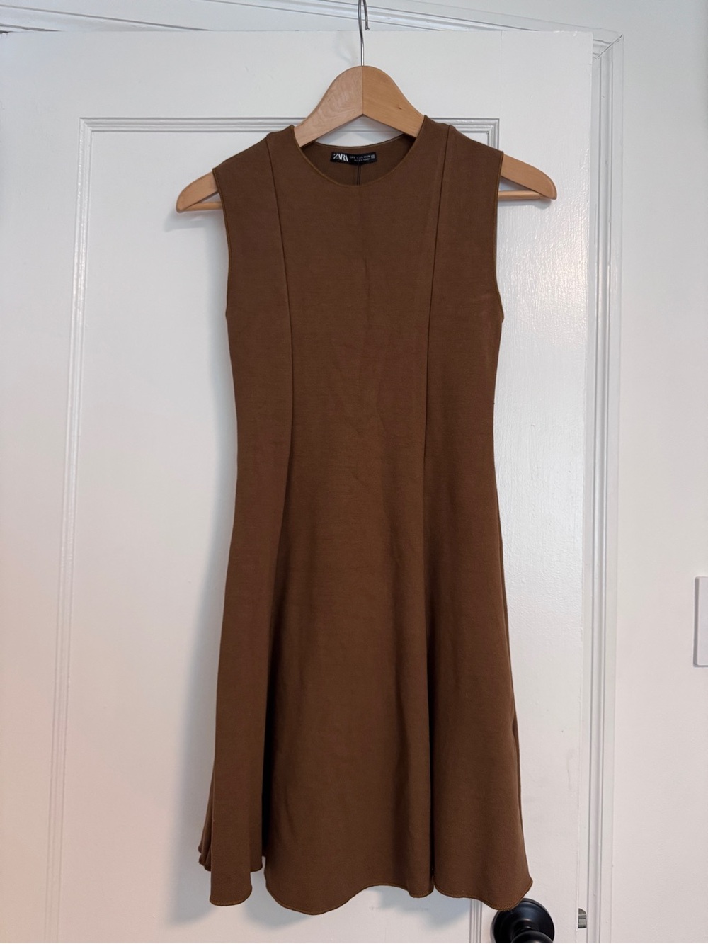 Zara Chocolate Brown Sleeveless Dress - NWT